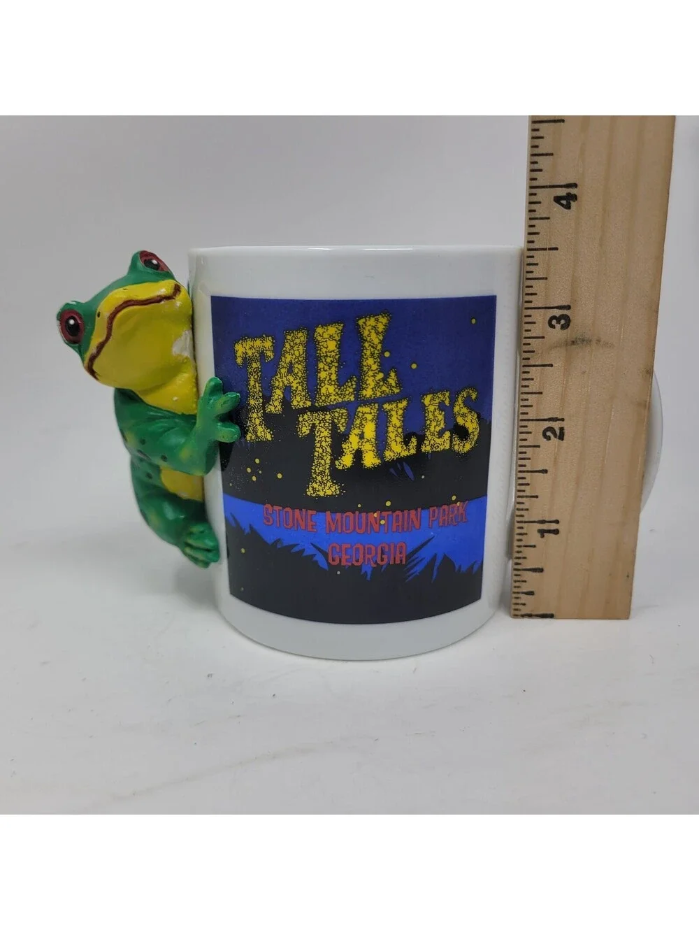 Tall Tales Stone Mountain Park Georgia Souvenir Mug 3D Frog Figure Coffee Cup